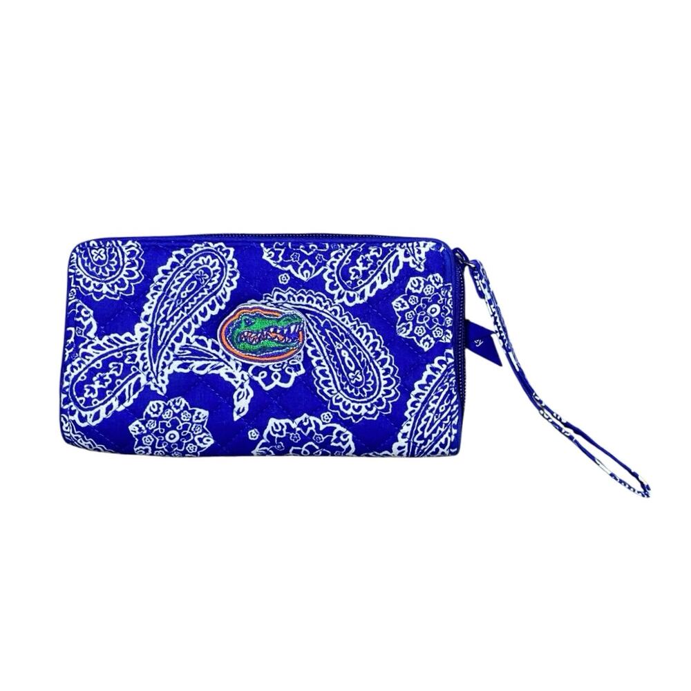 Vera Bradley Florida Gators Rain Garden Handbag Wristlet - 7”x3.5”